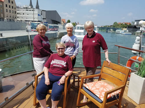 Four Kappa Alpha Theta sorority sisters traveled from Budapest to Nuremburg on a Danube Cruise from June 1-8. 